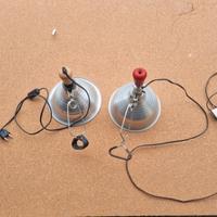 coppia di lampade a pinza anni 80