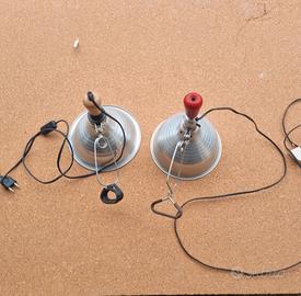 coppia di lampade a pinza anni 80