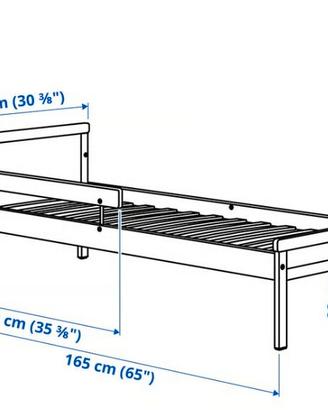 Lettino per bambini + materasso e copri materasso
