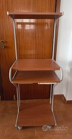 carrello scrivania porta computer 