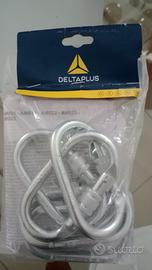 Moschettone a vite in acciaio n.5 pz