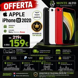 IPHONE SE 2020 64GB VARI COLORI CON GARANZIA