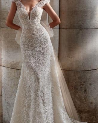 Abito da sposa bianco Nicole Milano taglia 42