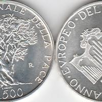 3 mon. itali. lire 500 FDC+ 2 Mon da un dol. Usa