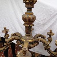 lampadario legno circa anni '30