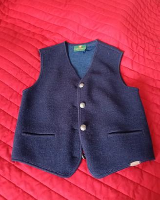 caldo gilet Giesswein blu originale