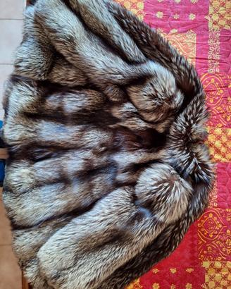pelliccia volpe argentata vintage come nuova
