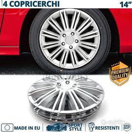 4 Copricerchi per ALFA ROMEO 14 Pollici Coppette