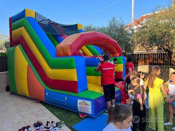 Scivolo gonfiabile 5x4x4 gioco in pvc