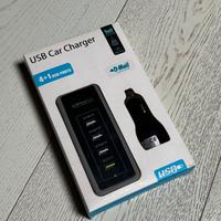 USB car charger 4+1