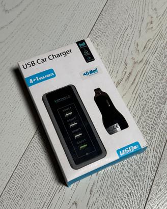 USB car charger 4+1