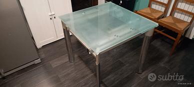tavolo vetro allungabile 