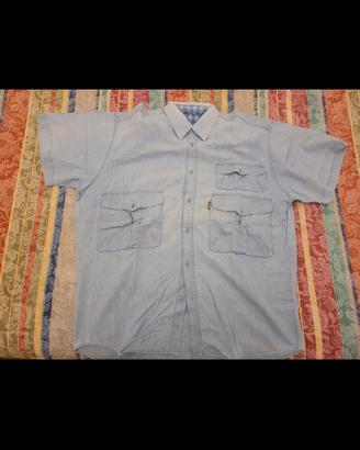 Camicia Vintage POP 84 - Denim Light Blue - Made i
