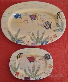 Piatti da portata dipinti a mano