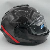 Casco HJC F100 CARBON AND RED STAN