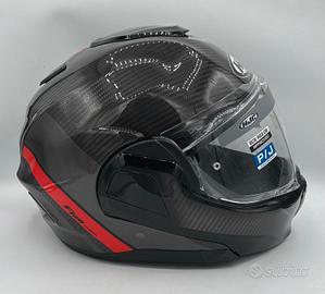 Casco HJC F100 CARBON AND RED STAN