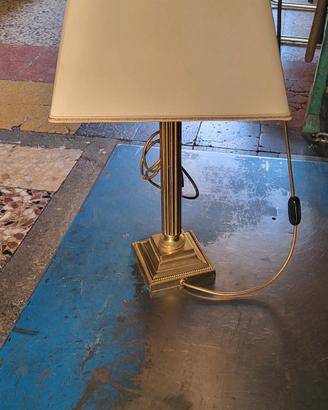 abat jour con base in ottone