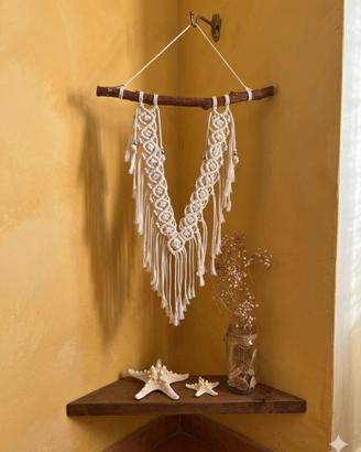 Arazzo da parete macrame stile Boho Nordico Scandi