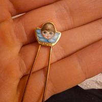 Spilla oro Meru angelo