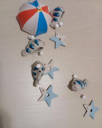 Scaccia-spiriti fatto a mano a tema marino