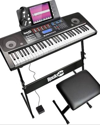 Kit tastiera pianoforte RockJam a 61 tasti