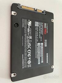 SSD Samsung Pro 860 V Nand 512 GB – Perfetto stato