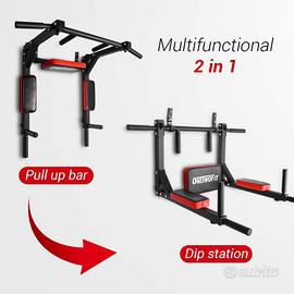 Barra trazioni multifunzione pull-up e dip station