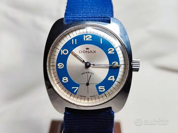 📣(NOS) DONAX  ’70– Acciaio 35,5 mm – Cal. ut 6325