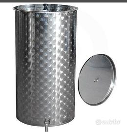 Vasca in acciaik inox per olio e vino 300 lt
