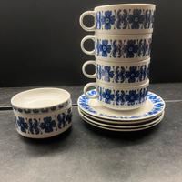 Servizio 4 tazze da te Colonna Gariboldi Ginori