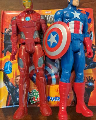 Libro puzzle Marvel + Personaggi