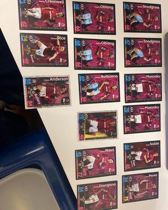 Lotto 15 Carte Match Attax 2018/19 West Ham