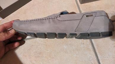 alberto guardiani drive mocassini grigi 45 pelle