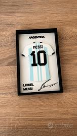 Quadro 3D Lionel Messi maglia Argentina