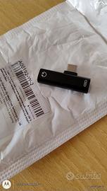 ADATTATORE da USB-C a Jack 3.5mm= Cuffie e ricaric