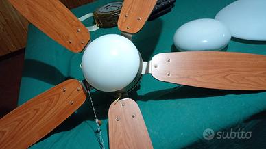 Lampadario ventilatore a soffitto 5 pale