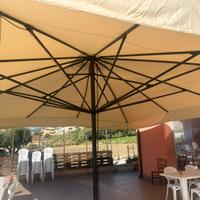 Ombrelloni giardino terrazza ristorante pizzeria