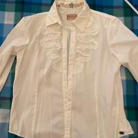 Camicia bisnca Marlboro in cotone