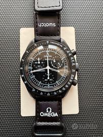 Omega swatch moonphase snoopy black