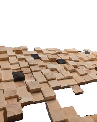 Mosaico Parete Legno Arte Vaia