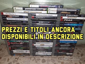Giochi per Playstation 3 e XBOX 360