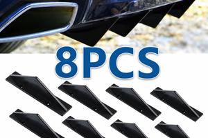 8 Pz diffusore spoiler split paraurti posteriore