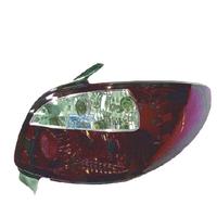 FANALI PER PEUGEOT 206 98-09 ROSSO AFFUMICATO