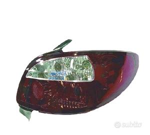 FANALI PER PEUGEOT 206 98-09 ROSSO AFFUMICATO