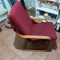 Sedia a dondolo Ikea + Poggia piedi