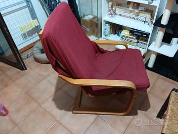 Sedia a dondolo Ikea + Poggia piedi
