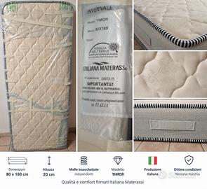 Materasso Italiana Materassi 80x180x20 a molle