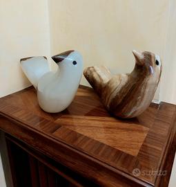 2 sculture artigianali in onice 