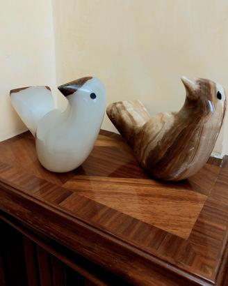 2 sculture artigianali in onice 