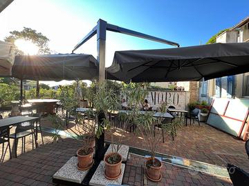 Ombrellone professionale con doppia tenda